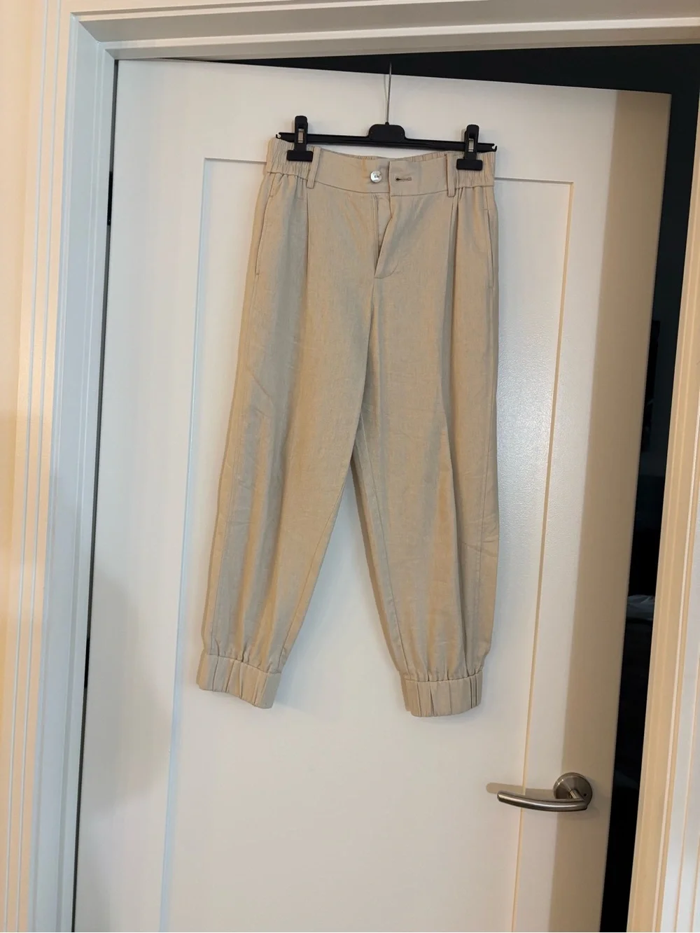 🔸NWT🔸 Zara Linen Blend Jogger Pants in Sand - XS